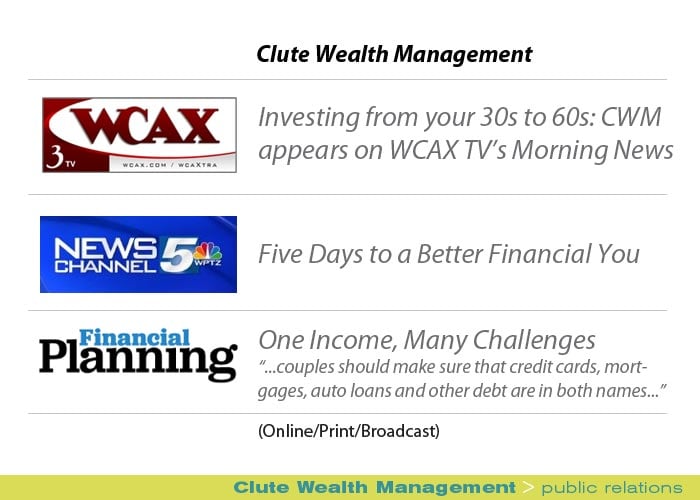 Marketing Partners Public Relations image: Clute Wealth Management
