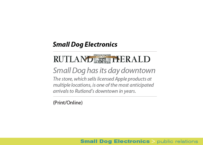 Marketing Partners Public Relations image: Small Dog Electronics