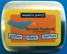 magnetic-poetry-tin from the Vermont Food Bank