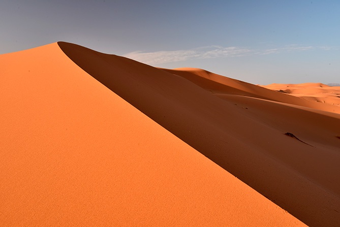 The desert sands of Morocco