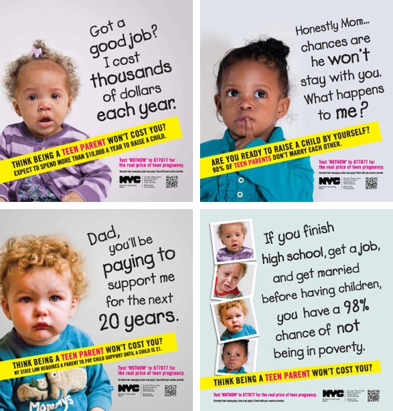 Four teen pregnancy posters - Flickr