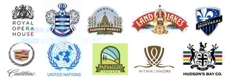 exemplos de crista de logotipos