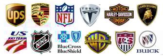os logótipos modernos da shield