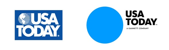 USA Today logo, old and new
