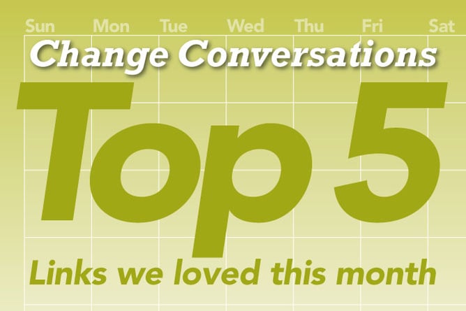 Top 5 Links we loved in March - green background