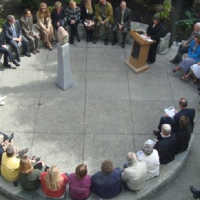 Garden-Dedication-Circle Vt Center for Crime Victim Services