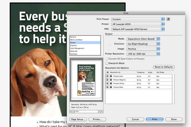 Proofing print documents