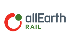 AllEarth Rail logo:  Mission-driven business clients Marketing Partners