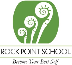 Rock Point School Logo + tagline vertical