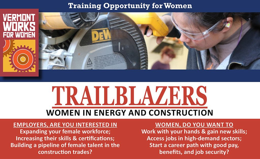 Trailblazers flyer promoting training program