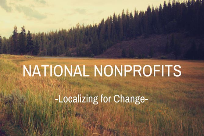 National Nonprofits: localizing for marketing change