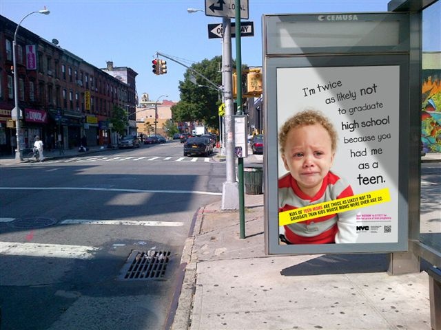 Teen pregnancy poster in NYC - Flickr