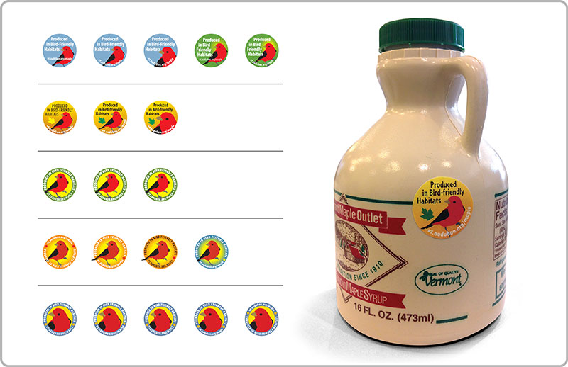 Bird Friendly Maple syrup labels