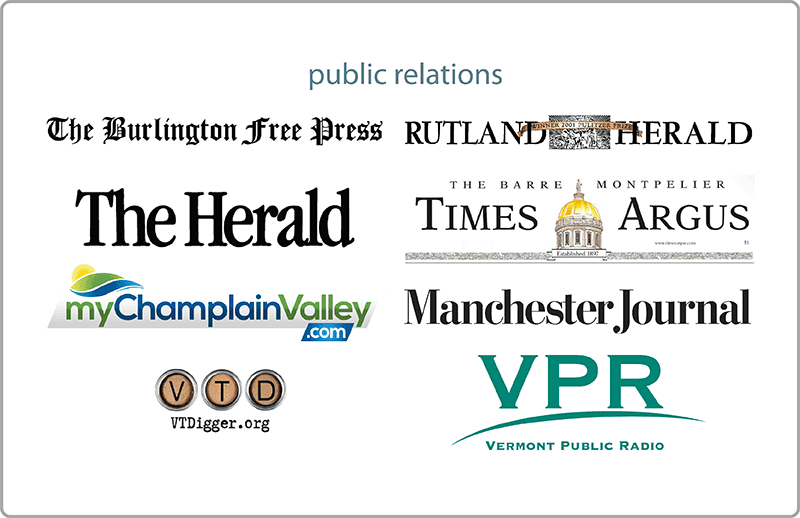 Media logos for public relations 