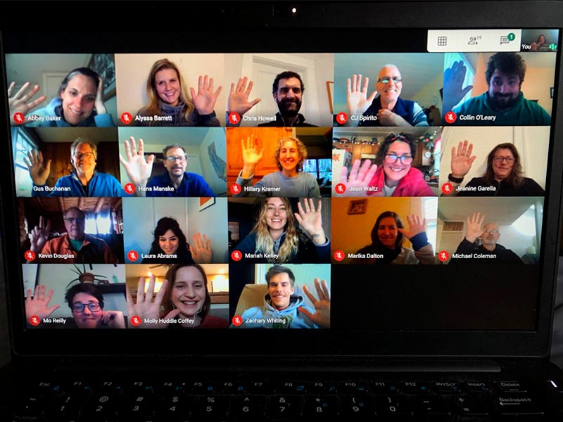 Rock Point School virtual staff meeting