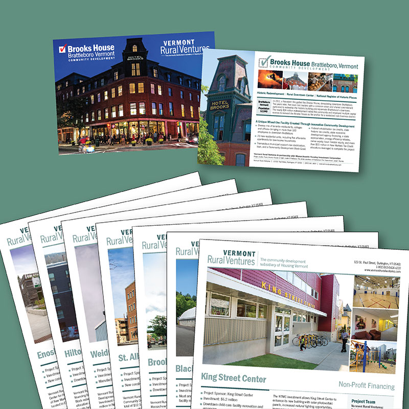 Vermont Rural Ventures case study sheets
