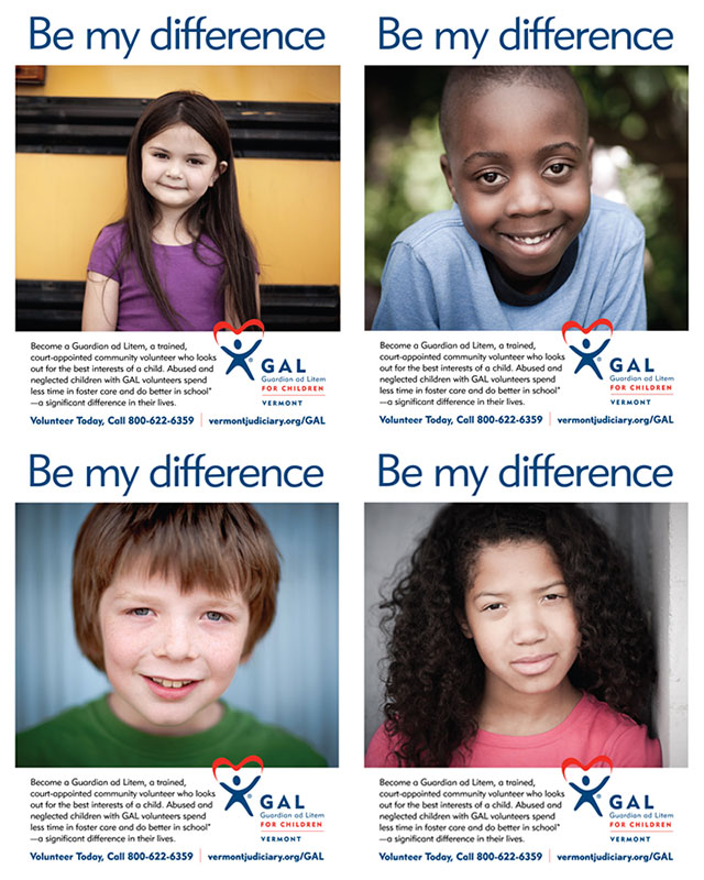 VTGAL posters titled, Be My Difference