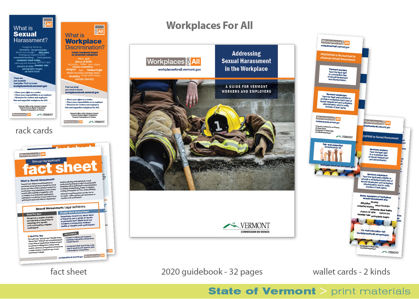 Print_Workplaces for All materials_rack cards_fact sheet_guidebook_wallet cards