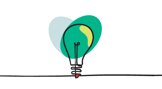 Marketing Partners work lightbulb graphic